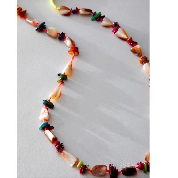 NWT Free People At The Market long Necklace - Picture 2 of 8